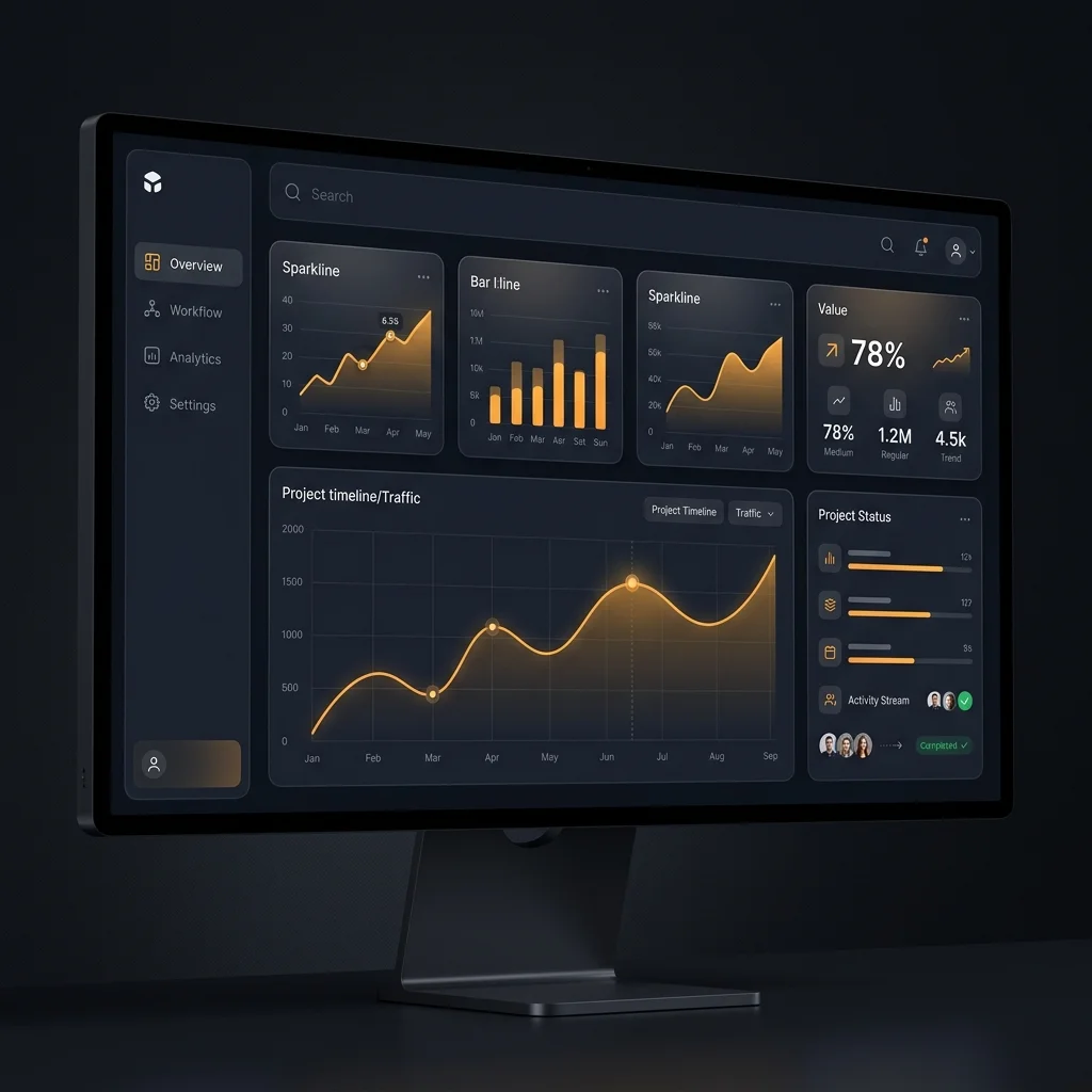 TrueNorth JobFlow Custom Business Software and AI Dashboard Interface